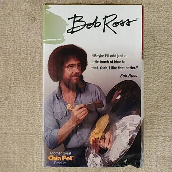 Bob Ross Chia Pet & Paint by Numbers Kit One Size Red Green - Picture 4 of 6